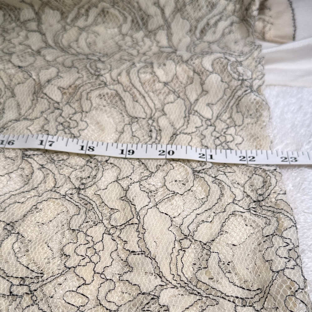 LOFT Cream Lace Blouse - Picture 15 of 16